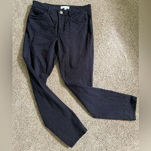 Loft black skinny jeans in excellent condition. Size 25 or 0.